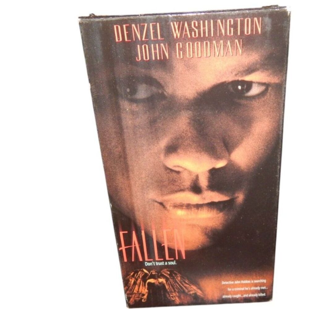 FALLEN Denzel Washington John Goodman vintage VHS in original paper case